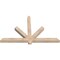 Ekena Millwork Kennewick Smooth Timber Gable Bracket, Douglas Fir, 60"W x 38"H x 3 1/2"D x 3 1/2"F, 15/12 Pitch GBW060X38X0404KEN00SDF - alternate 3